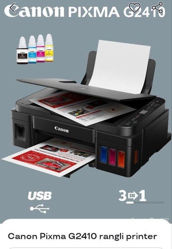 Canon pixma G2410 rangli printer