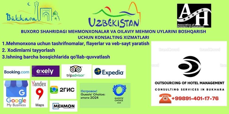 Uy mehmonxonalar va mehmonxonalarda sotuv jarayonlarini oshirish
