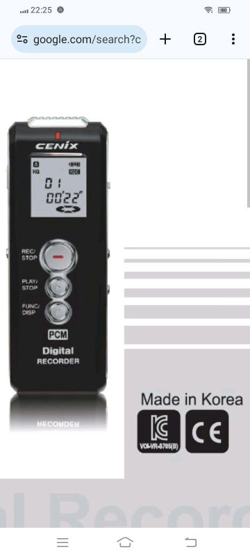 voise recorder diktofon cenix VR-980 black voise recorder diktofon cenix VR-980 black