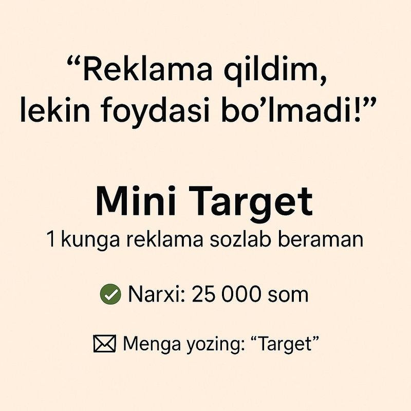 targetolog xizmati kerakmi