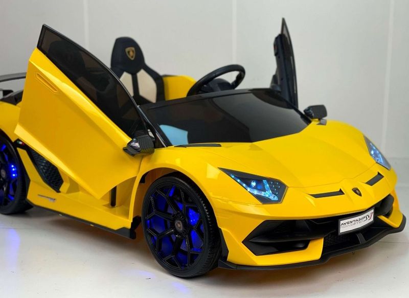 Детский Электромобиль Lamborghini Aventador SVJ Желтый