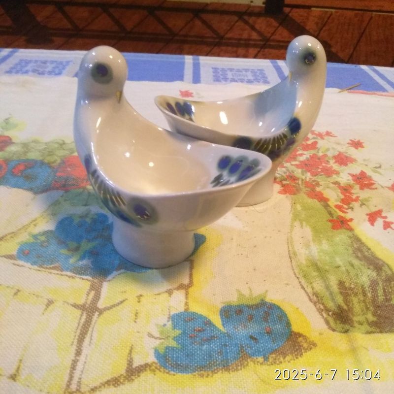 Солонки - птички из СССР Посуда. Солонки - птички из СССР Посуда.