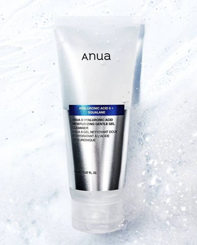 Деликатный гель для умывания с гиалуроновой кислотой ANUA 8 Hyaluronic Acid Moisturizing Gentle Gel Cleanser Деликатный гель для умывания с гиалуроновой кислотой ANUA 8 Hyaluronic Acid Moisturizing Gentle Gel Cleanser