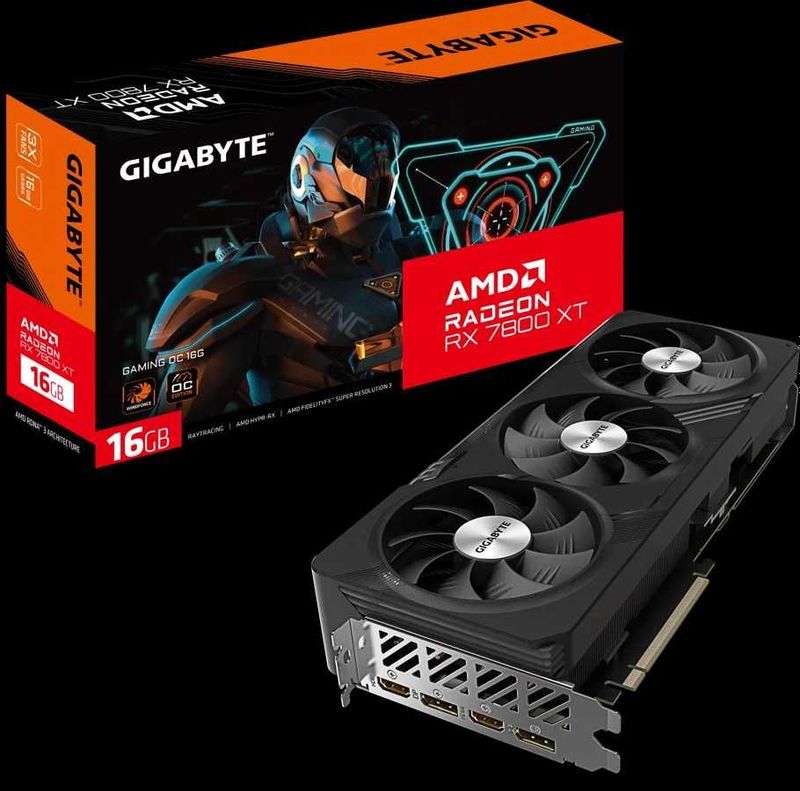 Gigabyte AMD Radeon RX 7800XT GAMING OC-16Gb, GDDR6 Gigabyte AMD Radeon RX 7800XT GAMING OC-16Gb, GDDR6
