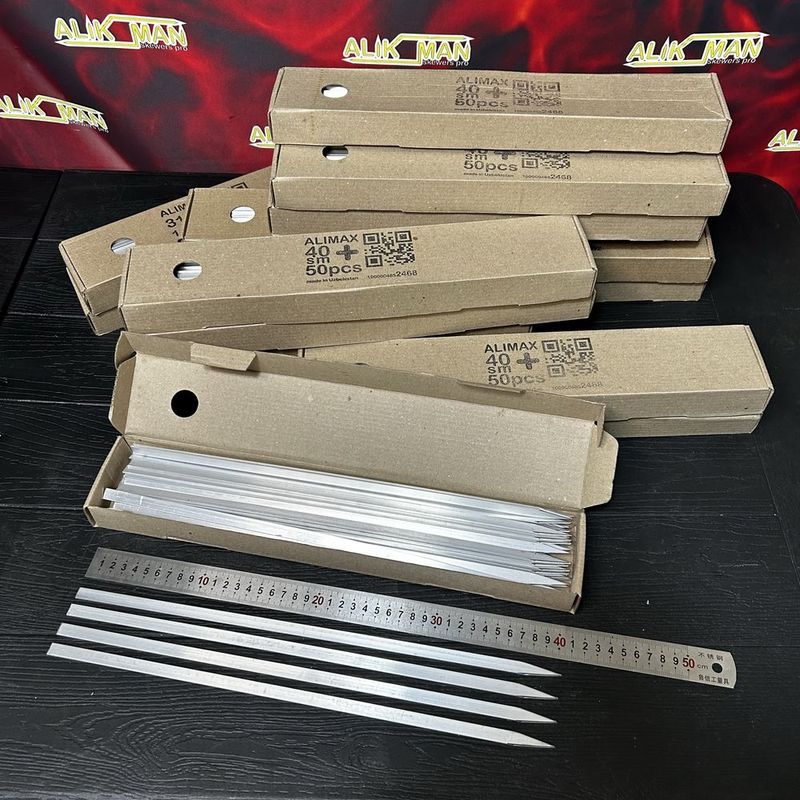 Six 31 sm 100 ta dona karobkada шампур алюминевые Six 31 sm 100 ta dona karobkada шампур алюминевые
