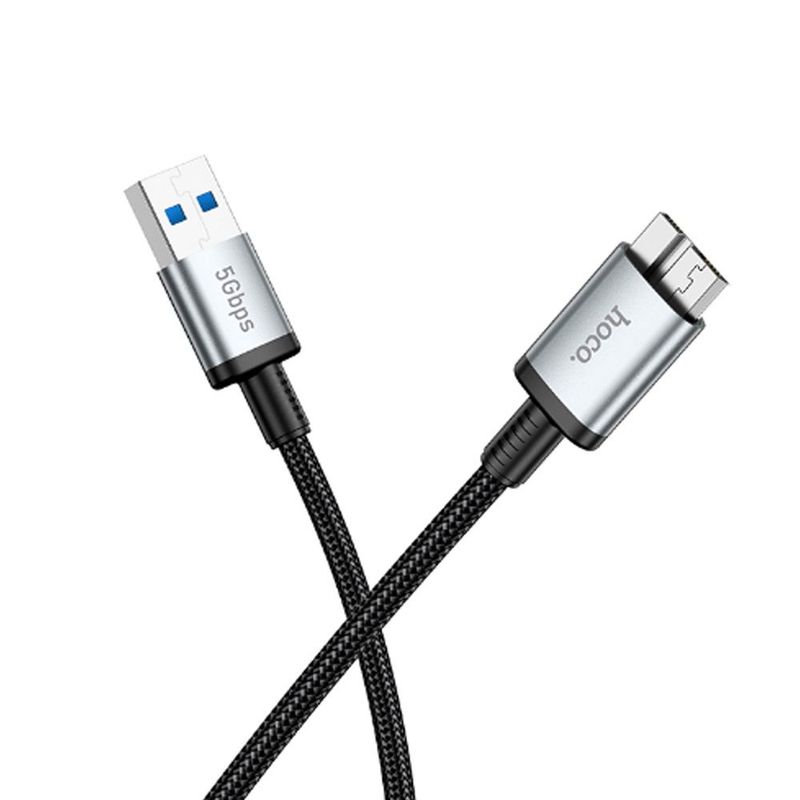 Hard Кабель USB - микро USB 3.0 HOCO US10, 0.5м, 5 Гбит/с,