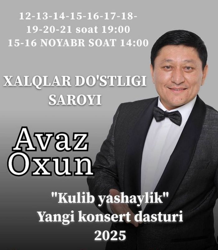 Avaz Oxun | Bilet_Konsert Avaz Oxun | Bilet_Konsert