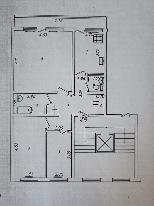 Продам квартиру 3/2/9 Юнус-Абад 11 квартал