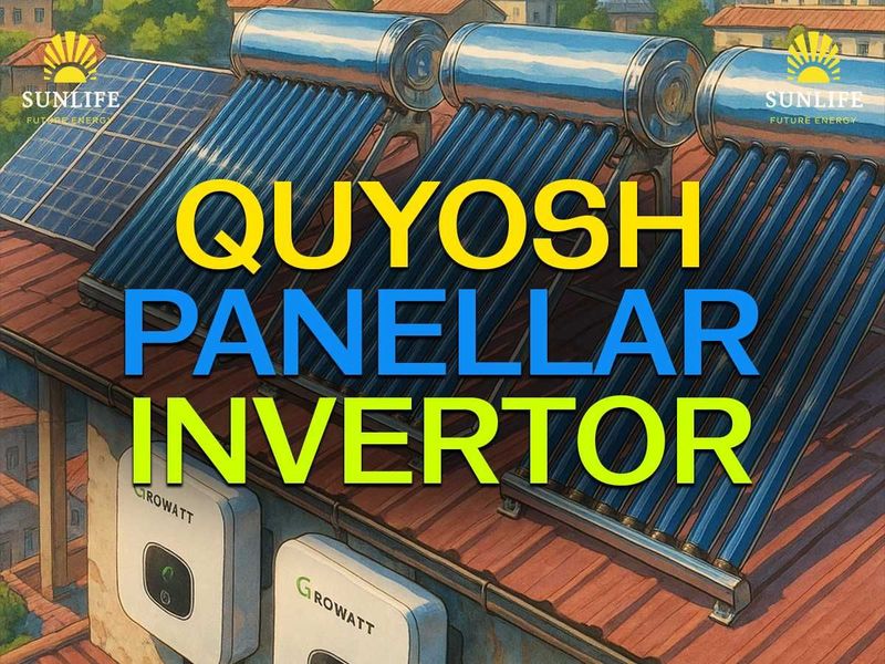 Quyosh panel o'rnatamiz "Под ключ"