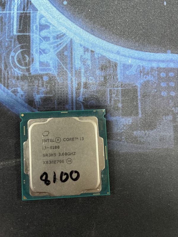 Cpu I3 8100; i3 8th gen;