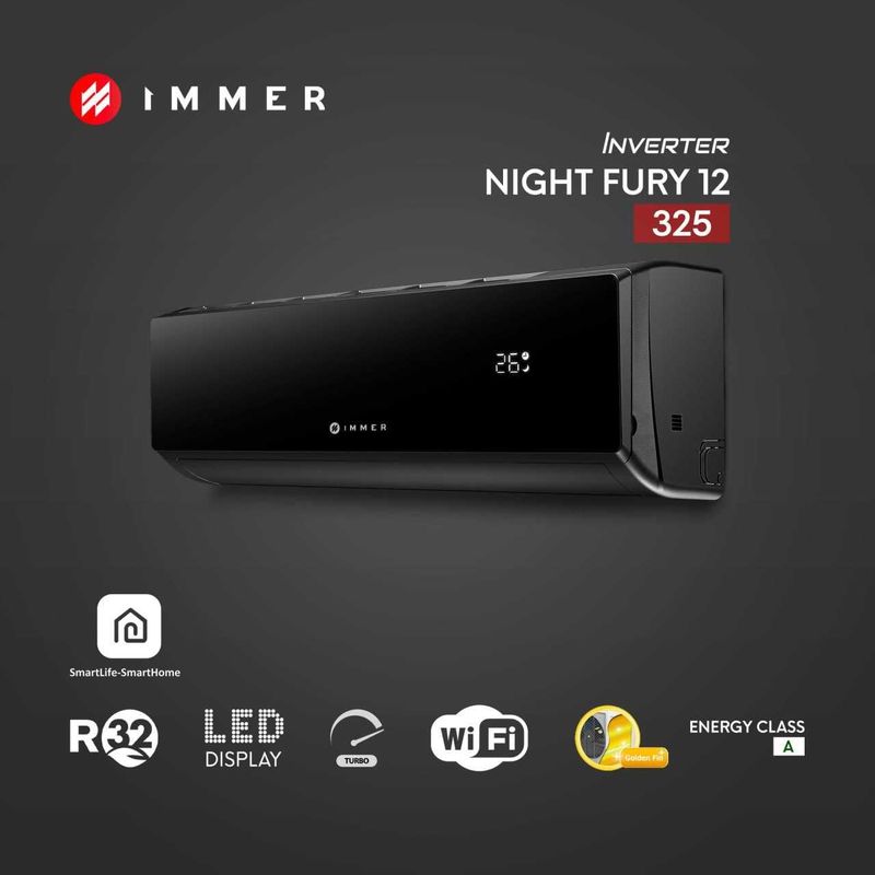 кондиционеры IMMER Night Fury ,T NOVA ,T PRO 12 гарантия 3 года