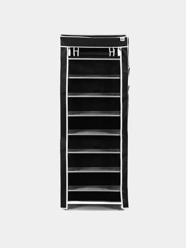 Multi-layer shoe cabinet, closed design, 9 shelv Multi-layer shoe cabinet, closed design, 9 shelv