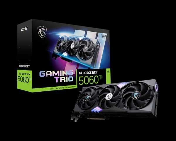 Видеокарта MSI GeForce RTX 5060 Ti-8gb GAMING TRIO OC Видеокарта MSI GeForce RTX 5060 Ti-8gb GAMING TRIO OC