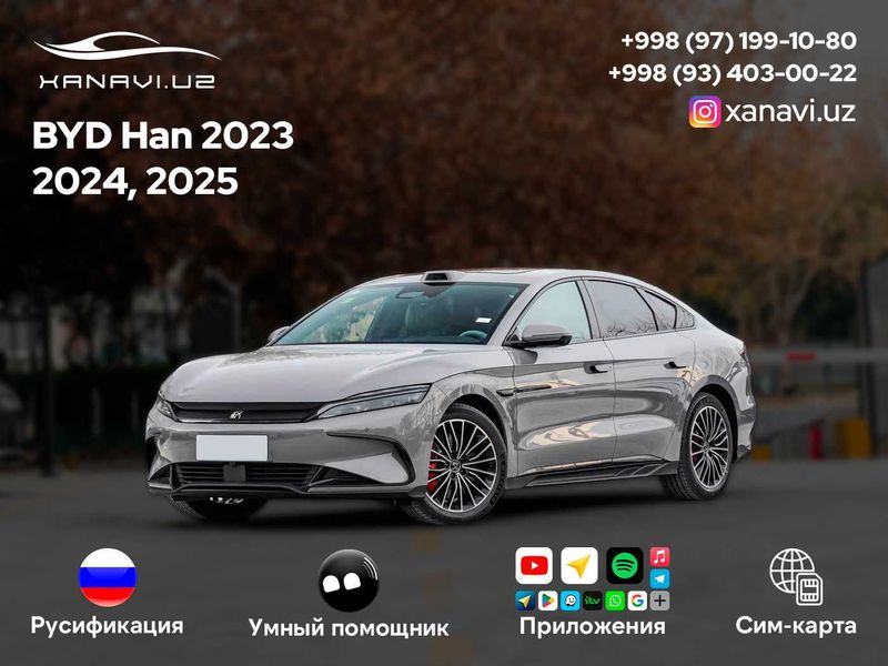 Русификация BYD Han в Xanavi! Умный помощник, Сим карта и приложения
