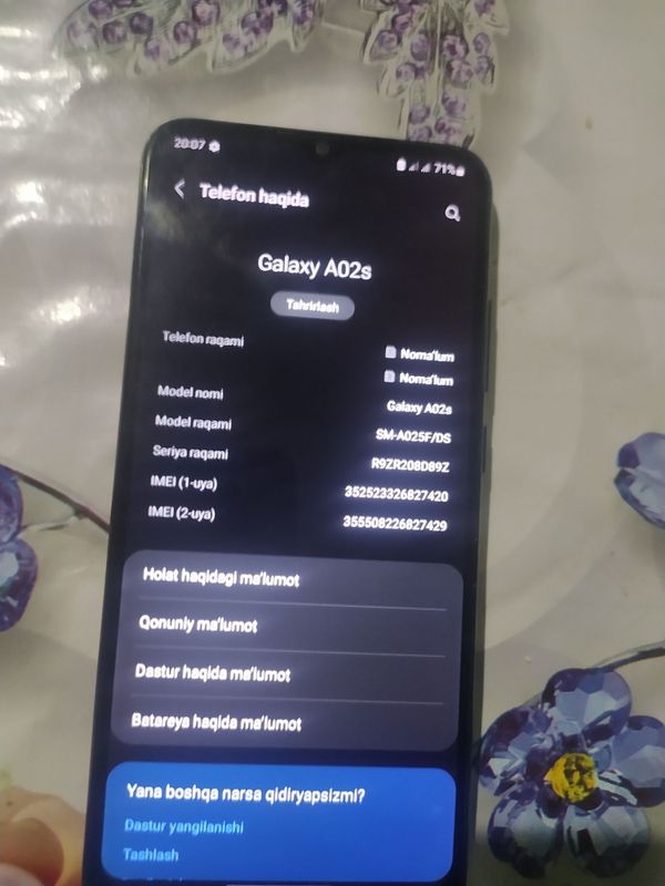 Samsung galaxy A02S