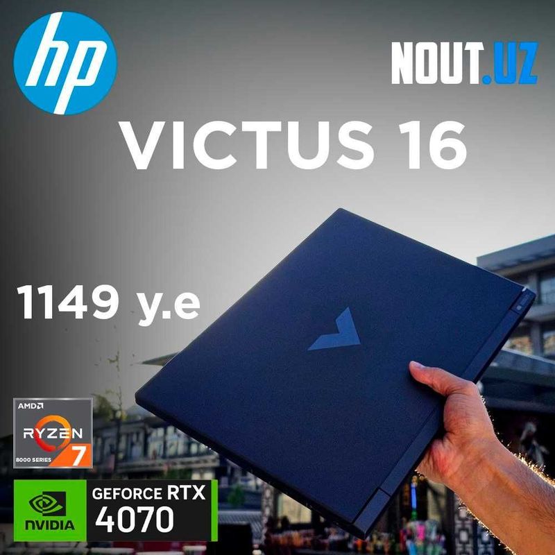 HP Victus 16 R7-8845HS,16GB,512GB,RTX4070 Магазин Nout.uz HP Victus 16 R7-8845HS,16GB,512GB,RTX4070 Магазин Nout.uz