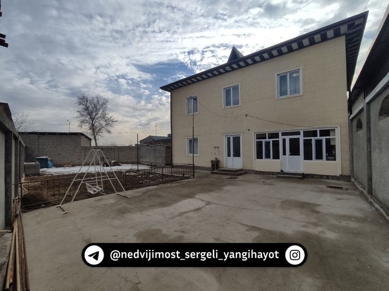 Сергели Участок 4 сотки 7 комнат 2этажа 3сан узла Городска канализация Сергели Участок 4 сотки 7 комнат 2этажа 3сан узла Городска канализация