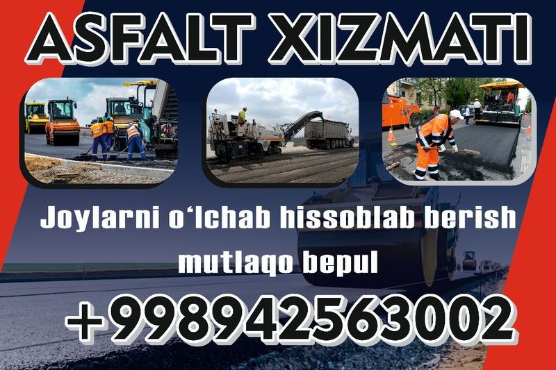 Услуги Асфальта | Asfalt Yotqizish Xizmati Услуги Асфальта | Asfalt Yotqizish Xizmati