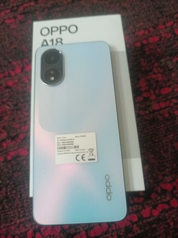 Oppo a18 sotiladi yili 2024/7 xotirasi 128/4 Oppo a18 sotiladi yili 2024/7 xotirasi 128/4