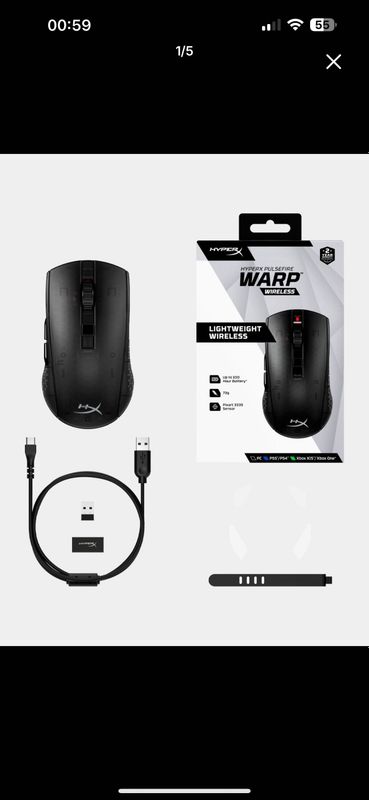 Игровая мышка HyperX pulsefire Warp