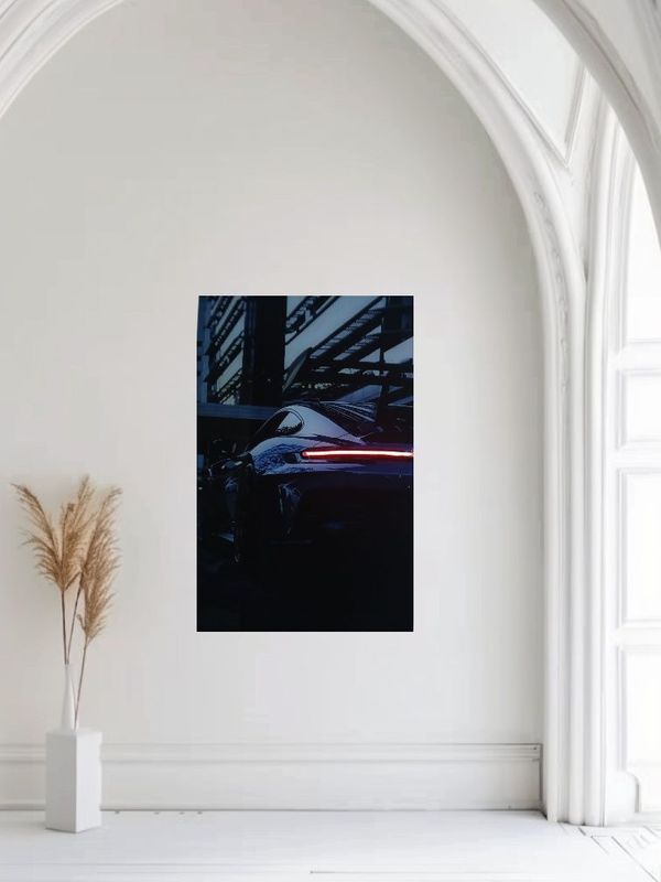 Led poster в стиле Porsche