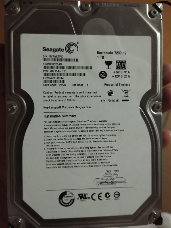 Seagate barracuda 1 TB Seagate barracuda 1 TB