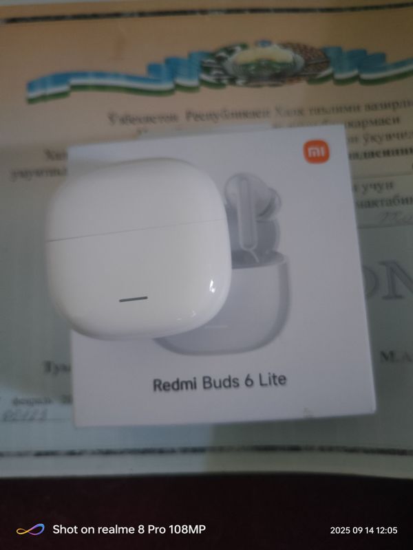 redmi buds 6 lite sotiladi narxi 200000 soʻm