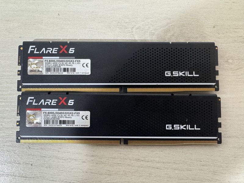 G.Skill Flare X5 AMD EXPO 2x32GB 6000MHz cl30 G.Skill Flare X5 AMD EXPO 2x32GB 6000MHz cl30