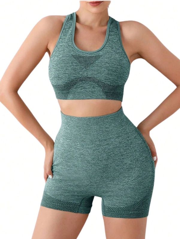 Спортивная двойка: топ+велосипедки, S/M/L Спортивная двойка: топ+велосипедки, S/M/L