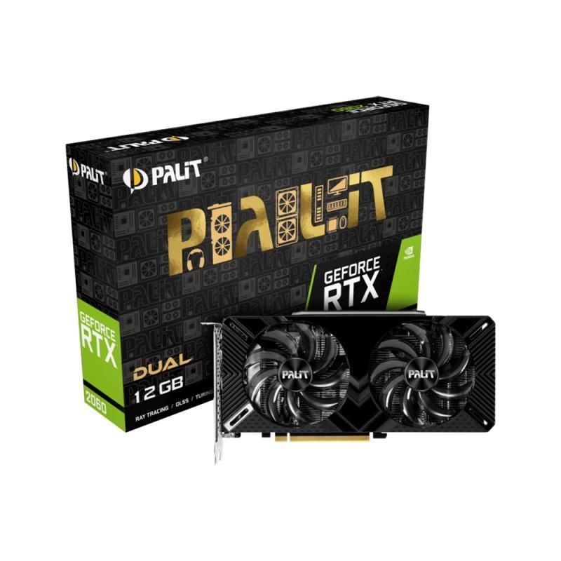 Видеокарта Palit GeForce RTX 2060 Dual 12GB Видеокарта Palit GeForce RTX 2060 Dual 12GB