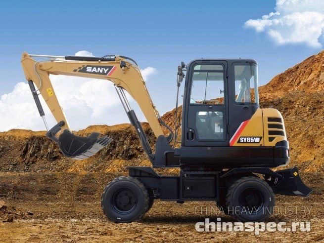 ЭКСКАВАТОР Колёсный Sany sy65w ЭКСКАВАТОР Колёсный Sany sy65w