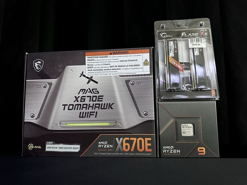 AMD Ryzen 9 7900X NewBox + G.Skill 64GB + MSI MAG X670E Tomahawk WiFi AMD Ryzen 9 7900X NewBox + G.Skill 64GB + MSI MAG X670E Tomahawk WiFi