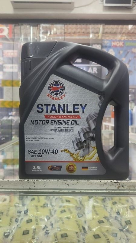 Stanley Fully Synthetic SAE 10W-40 API SM 3.5L Stanley Fully Synthetic SAE 10W-40 API SM 3.5L