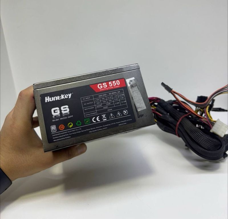 Huntkey 450w 80+ Original blok Sastyanasi zo’r 19ta bor Huntkey 450w 80+ Original blok Sastyanasi zo’r 19ta bor