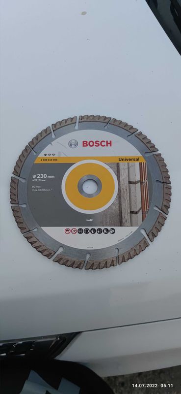 Алмазный диск Bosch 230mm новый универсальный