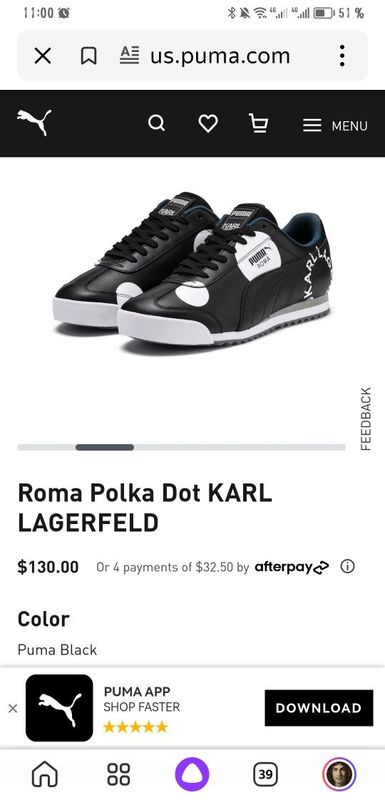 Кроссовки Puma в коллаборации с Karl Lagerfeld