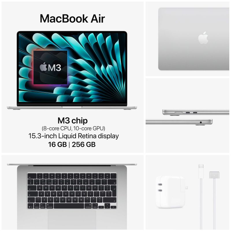 MacBook Air M3 16/256GB 15-inch Silver MacBook Air M3 16/256GB 15-inch Silver