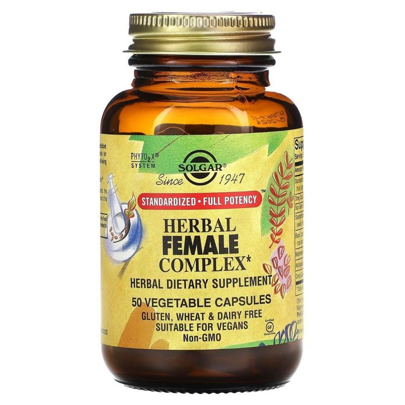 Травяной женский комплекс, Solgar 50капсул Herbal Female Complex Травяной женский комплекс, Solgar 50капсул Herbal Female Complex
