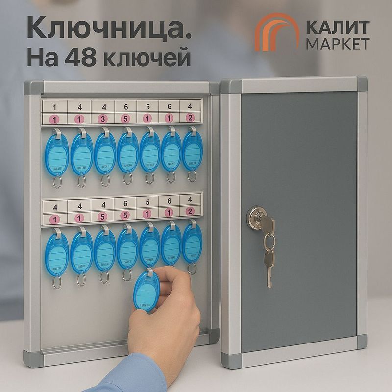 Ключница на 48 ключей полный комплект