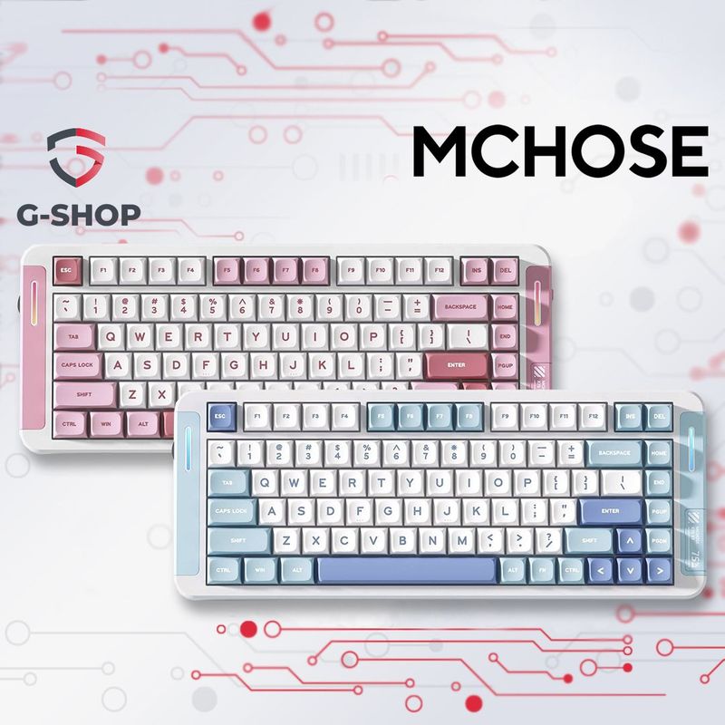 Игровая механическая беспроводная клавиатура подсветкой MCHOSE X75 V2 Игровая механическая беспроводная клавиатура подсветкой MCHOSE X75 V2