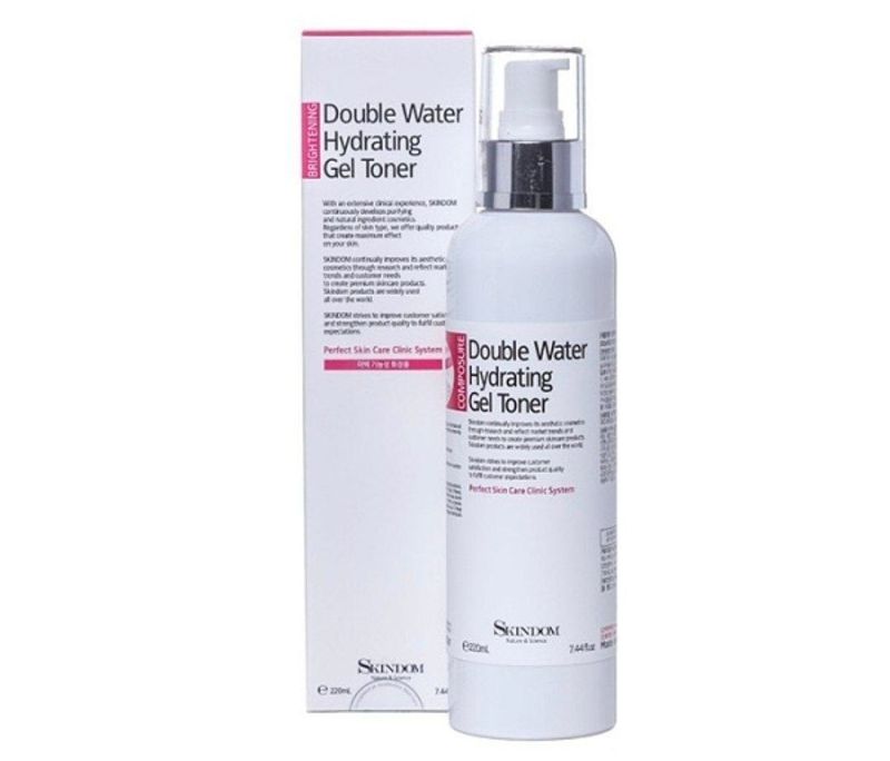 Double Water Hydrating Gel Toner Skindom original Korea