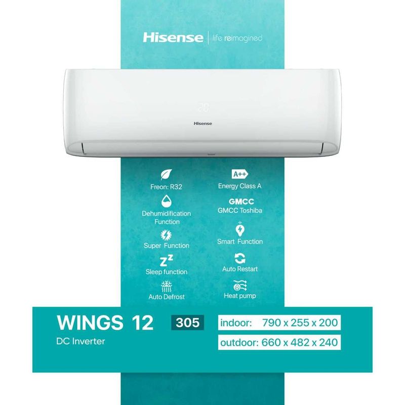 Кондиционер Hissense DC Invertor/gmcc Toshiba + доставка бесплатная Кондиционер Hissense DC Invertor/gmcc Toshiba + доставка бесплатная