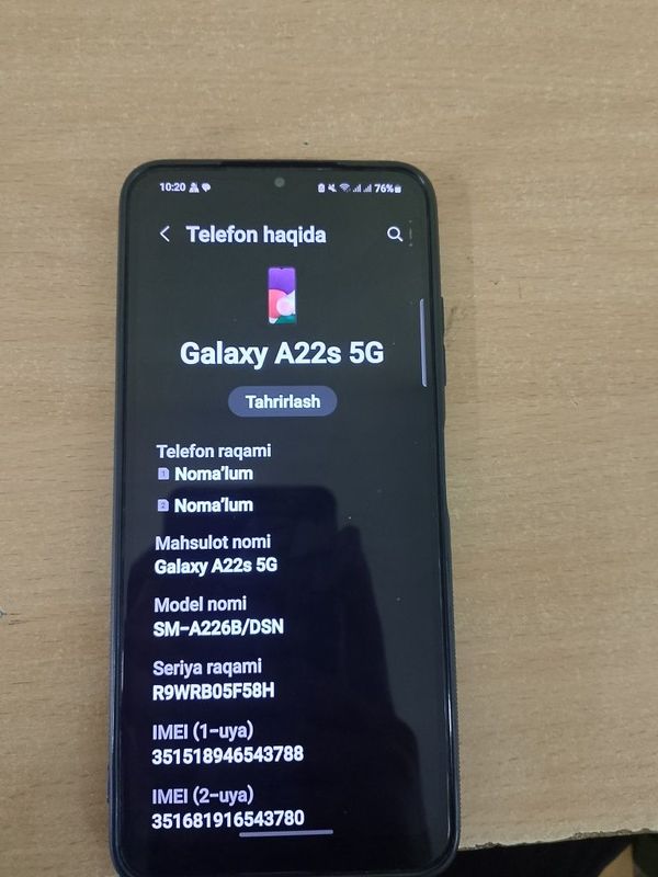 Samsung galaxy A22s 5G Samsung galaxy A22s 5G