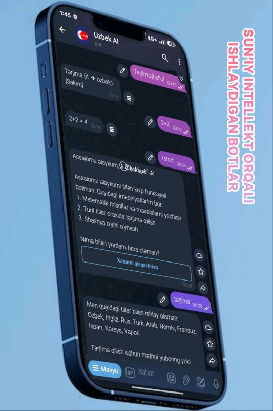 Telegram bot yasash | Телеграм бот ясаш