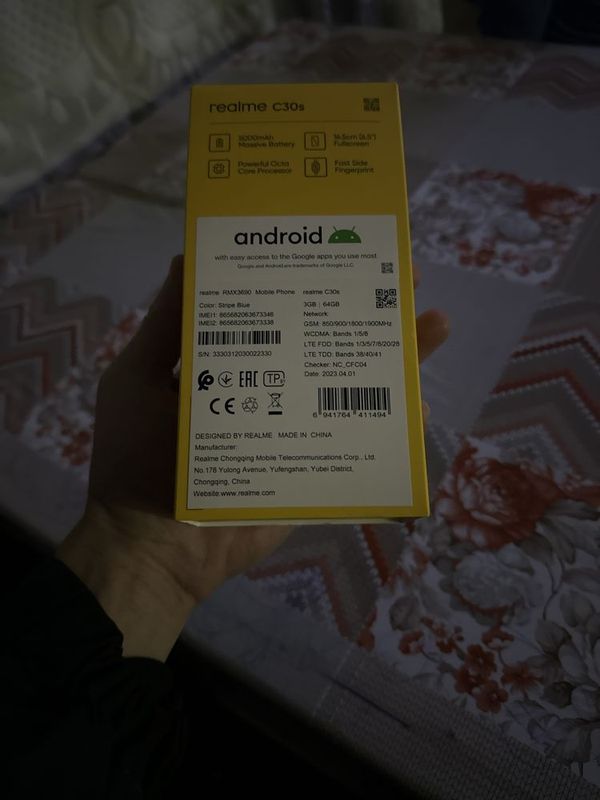 Realme C30s sotiladi