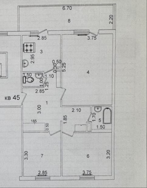 Бадамзар | ор-р Мечеть | 3-комнатная | 81 м² Бадамзар | ор-р Мечеть | 3-комнатная | 81 м²