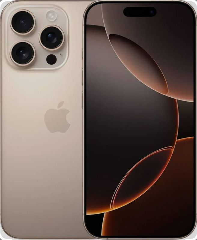 Iphone 16 pro max 256 gb 93% yomkost Desert Titanium ideal Ucell nomer Iphone 16 pro max 256 gb 93% yomkost Desert Titanium ideal Ucell nomer