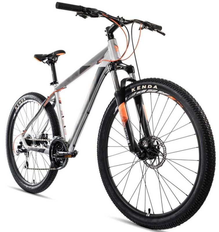 Велосипед Legend серо-оранжевый, 27.5", рама алюм, 20'' - Aspect