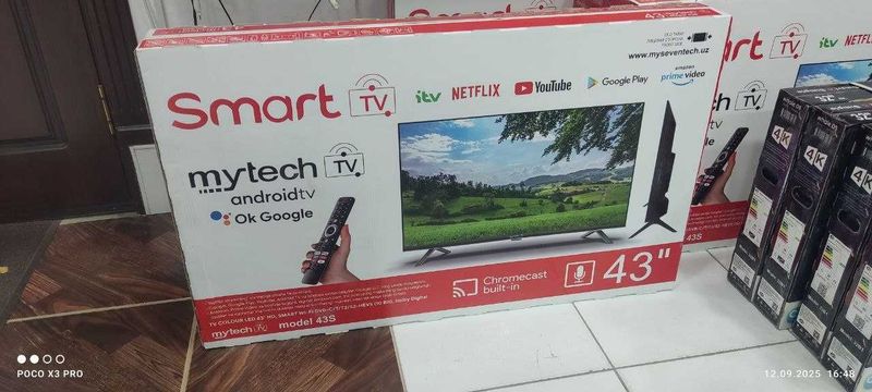 Телевизор 43 диагональ smart/android Телевизор 43 диагональ smart/android