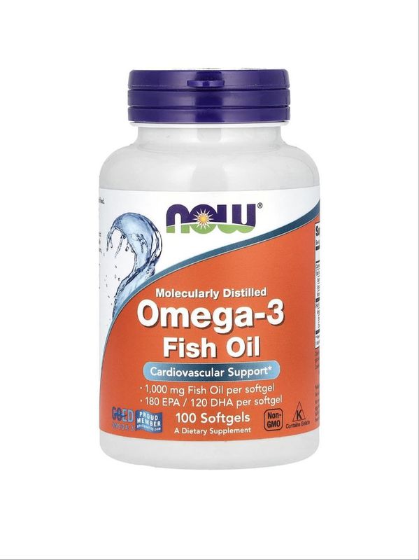 Omega-3 Fish Oil Рыбий жир 1000 мг, 100 капсул